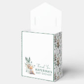 可愛い素朴ウッドランド動物の赤ちゃんシャワーありがとう フェイバーボックス (オープン)