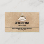 可愛い素朴カフェコーヒーショップ特典 ロイヤリティカード (正面)