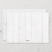 可愛い素朴クリスマス鹿オーナメントホリデー写真 シーズンカード (裏面)