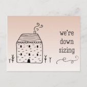 可愛い素朴コテージのアドレス変更の縮小 案内ポストカード (正面)