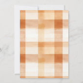 可愛い素朴弓リトルカボチャ赤ちゃんシャワー 招待状 (裏面)