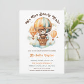 可愛い素朴我々は早く男の赤ちゃん風船を待つ 招待状 (スタンド正面)