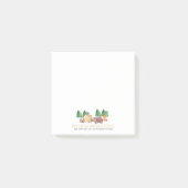 可愛い素朴森の森の森の動物のポストイットノート ポストイット (正面)