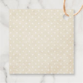 可愛い素朴水彩出生クリスマス |名前 フェイバータグ (裏面)