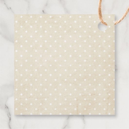 可愛い素朴水彩出生クリスマス |名前 フェイバータグ (裏面)