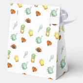 可愛い素朴緑のラディバグガーデン赤ちゃんシャワー フェイバーボックス (裏面)