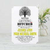 可愛い素朴鳥の木が切れ結婚た 招待状 (スタンド正面)