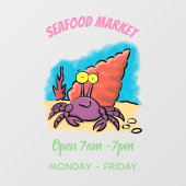 可愛い紫おもしろい色の隠遁者 ウィンドウサイン (シート)