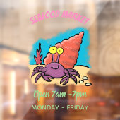 可愛い紫おもしろい色の隠遁者 ウィンドウサイン (シート2)