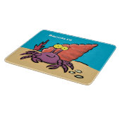 可愛い紫おもしろい色の隠遁者 カッティングボード (角)