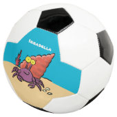 可愛い紫おもしろい色の隠遁者 サッカーボール (3/4)