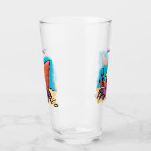 可愛い紫おもしろい色の隠遁者 タンブラーグラス (左)