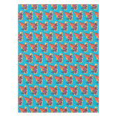 可愛い紫おもしろい色の隠遁者 テーブルクロス (正面)