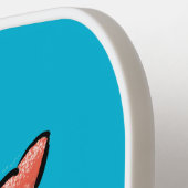 可愛い紫おもしろい色の隠遁者 ピックルボールラケット (左詳細)