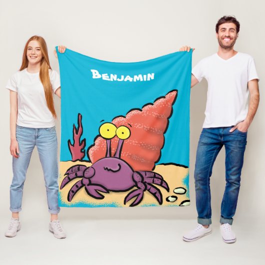 可愛い紫おもしろい色の隠遁者 フリースブランケット (インサイチュ)