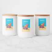 可愛い紫おもしろい色の隠遁者 フードラベル (ボトル)