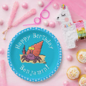 可愛い紫おもしろい色の隠遁者 ペーパープレート (パーティー)