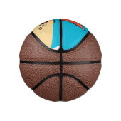 可愛い紫おもしろい色の隠遁者 ミニバスケットボール (右)