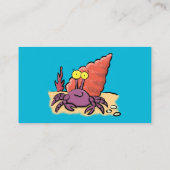 可愛い紫おもしろい色の隠遁者 名刺 (裏面)