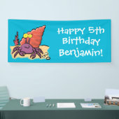 可愛い紫おもしろい色の隠遁者 横断幕 (トレードショー)