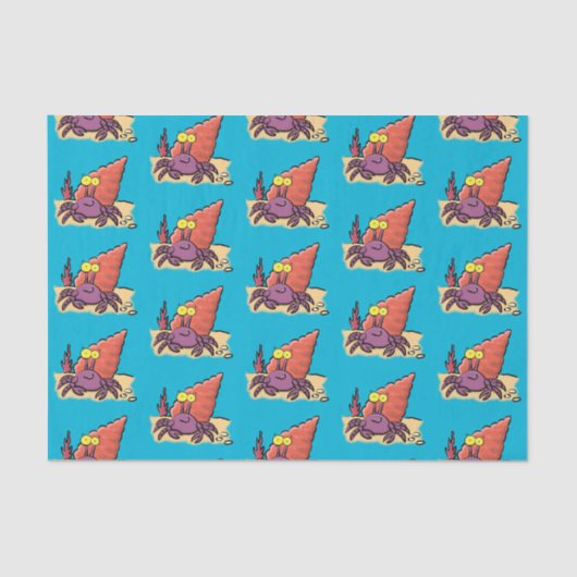 可愛い紫おもしろい色の隠遁者 薄葉紙 (正面)