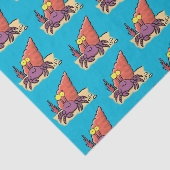 可愛い紫おもしろい色の隠遁者 薄葉紙 (詳細)