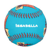 可愛い紫おもしろい色の隠遁者 野球ボール (正面)