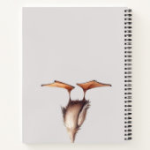 可愛い紫のアヒルのスパイラルノート ノートブック (裏面)