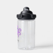 可愛い紫のタコ緑 ウォーターボトル (背面)