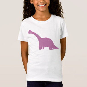 可愛い紫色の恐竜 Tシャツ