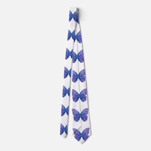 可愛い紫色の蝶ネクタイ ネクタイ (裏面)