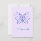 可愛い紫青蝶 (正面)