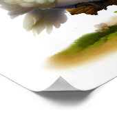 可愛い絵を描モルーカンのデジタル ポスター (角)