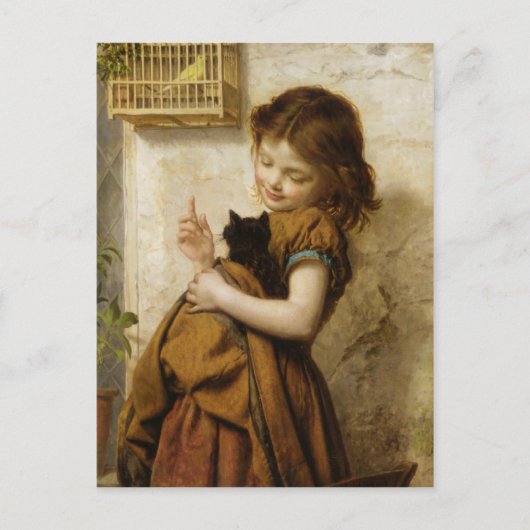 可愛い絵画はがき ポストカード (正面)