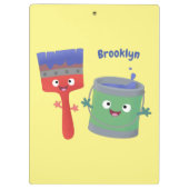 可愛い絵筆絵を描と漫画 クリップボード (裏面)