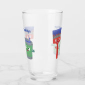 可愛い絵筆絵を描と漫画 タンブラーグラス (左)