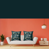 可愛い緑に猫が足で赤んモダンだおもしろい クッション