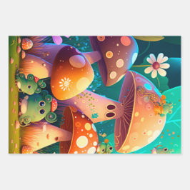 可愛い緑のかわいいベビーのクローム ラッピングペーパーシート