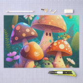 可愛い緑のかわいいベビーのクローム 薄葉紙 (クラフト)