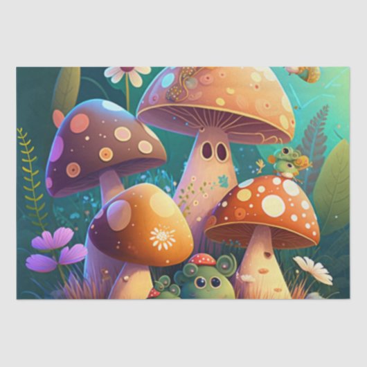 可愛い緑のかわいいベビーのクローム 薄葉紙 (正面)