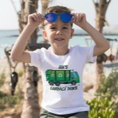 可愛い緑のゴミトラックの子供たち任意の年齢 Tシャツ