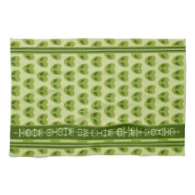 可愛い緑のハート形のエイリアングリフにあなたの名前