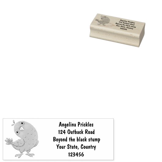 可愛い緑の好奇心のインコ漫画イラストレーション ラバースタンプ (押印)