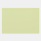 可愛い緑の幾何学三角形パターン ラッピングペーパーシート (正面3)