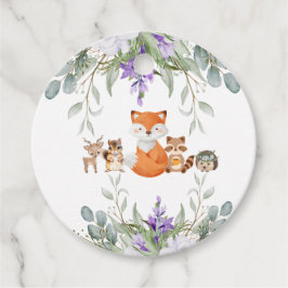 可愛い緑の森の動物の森の持ち込み フェイバータグ