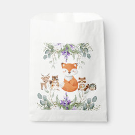 可愛い緑の森の動物の森の持ち込み フェイバーバッグ