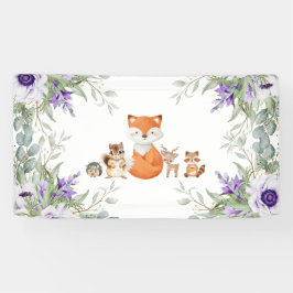 可愛い緑の森の動物の森の持ち込み 横断幕