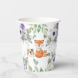 可愛い緑の森の動物の森の持ち込み 紙コップ