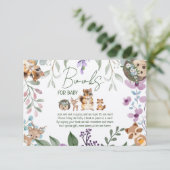 可愛い緑の森の動物の森は本を持ってくる エンクロージャーカード (スタンド正面)