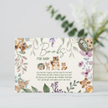 可愛い緑の森の動物の森は本を持ってくる